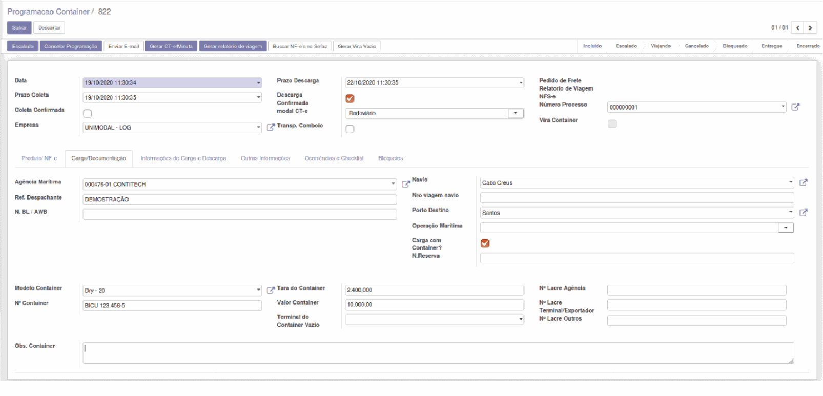 Odoo - Exemplo 2 para três colunas